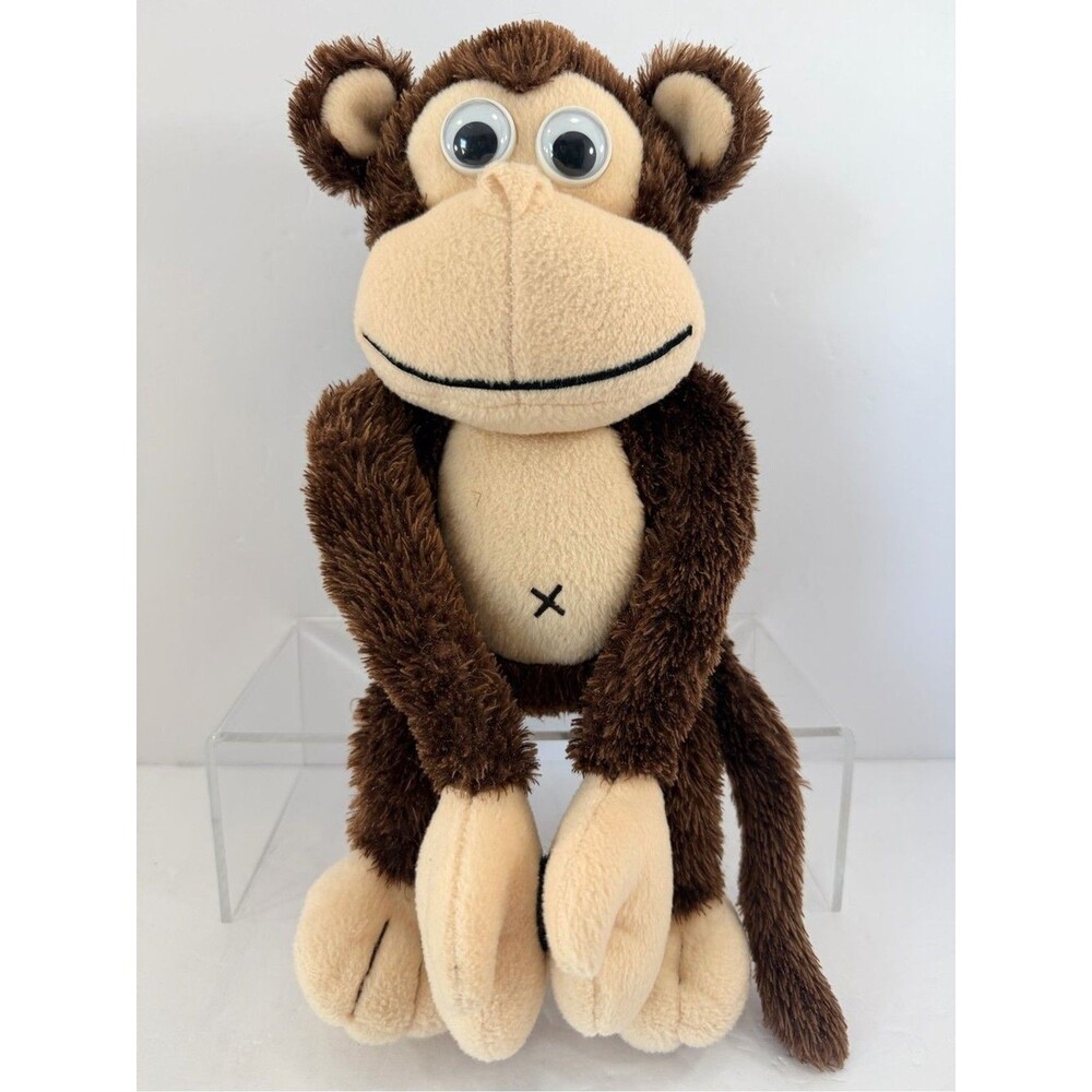 RARE 12" Jumpin' Banana Animated Monkey Plush Laughs Shakes Hook & Loop Paws HTF